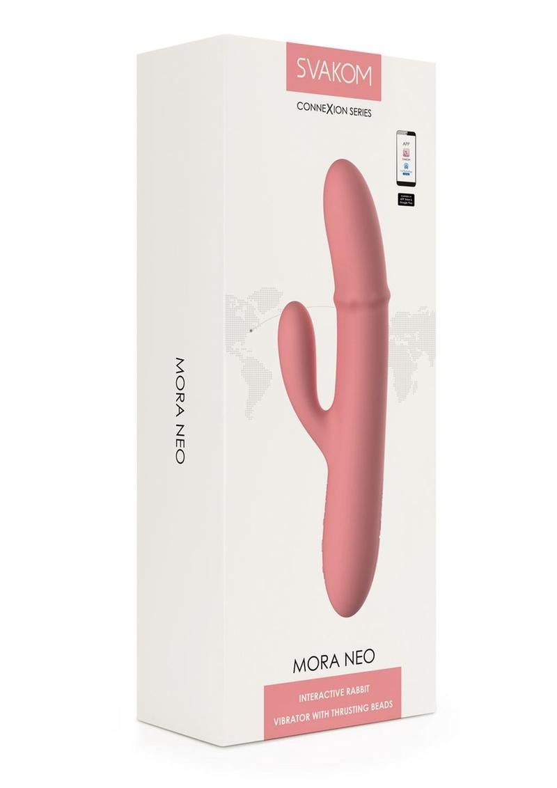 Svakom Mora Neo Rechargeable Silicone App Compatible Interactive Rabbit Vibrator - Buy At Luxury Toy X - Free 3-Day Shipping