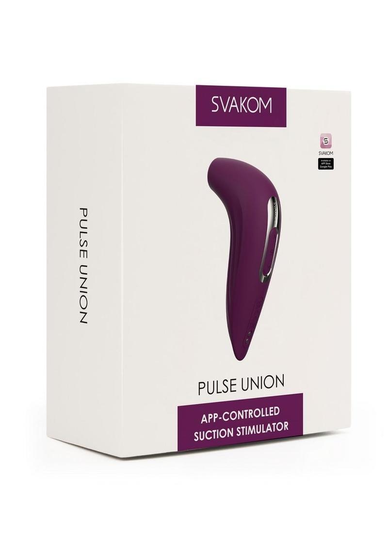 Svakom Pulse Union App Compatible Silicone Suction Stimulator - Buy At Luxury Toy X - Free 3-Day Shipping