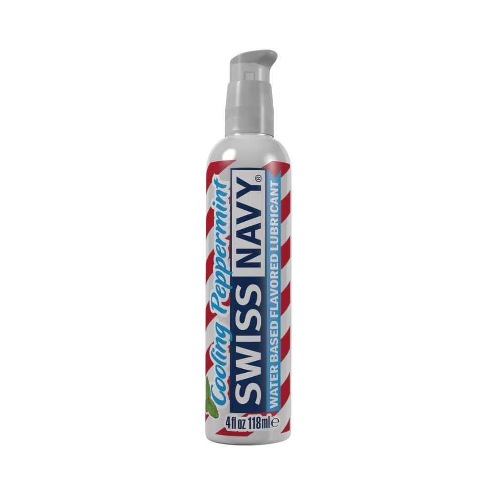 Swiss Navy Cooling Peppermint Water-Based Flavored Lubricant 4 oz. - Buy At Luxury Toy X - Free 3-Day Shipping