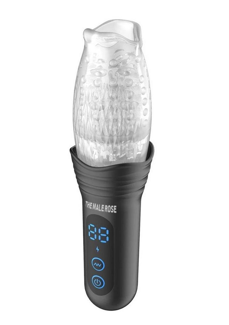 The Male Rose Pro Rechargeable Thrusting Rotating Masturbator - Buy At Luxury Toy X - Free 3-Day Shipping