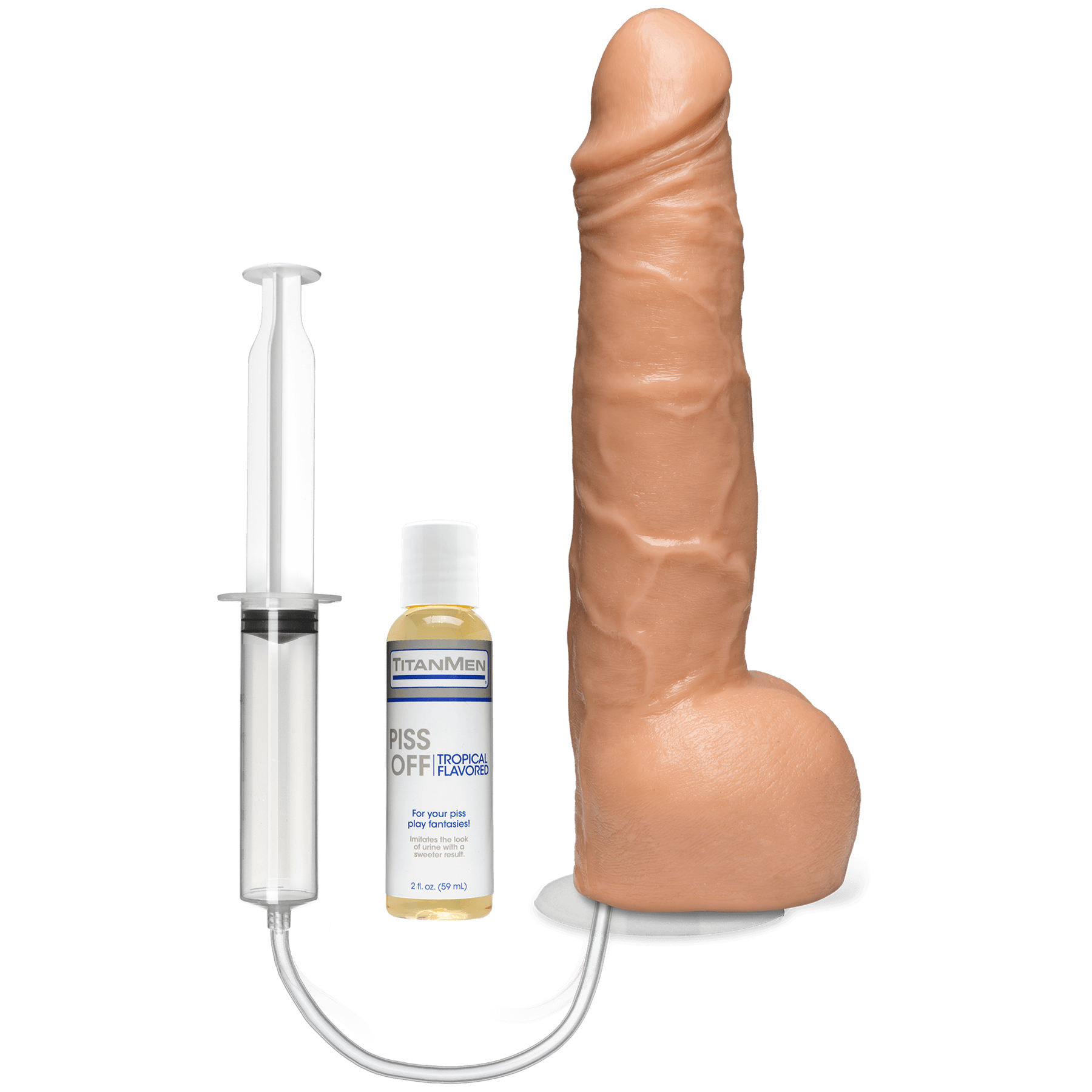 TitanMen - PissOff - Squirting Cock - With Removable Vac-U-Lock Suction Cup - Buy At Luxury Toy X - Free 3-Day Shipping