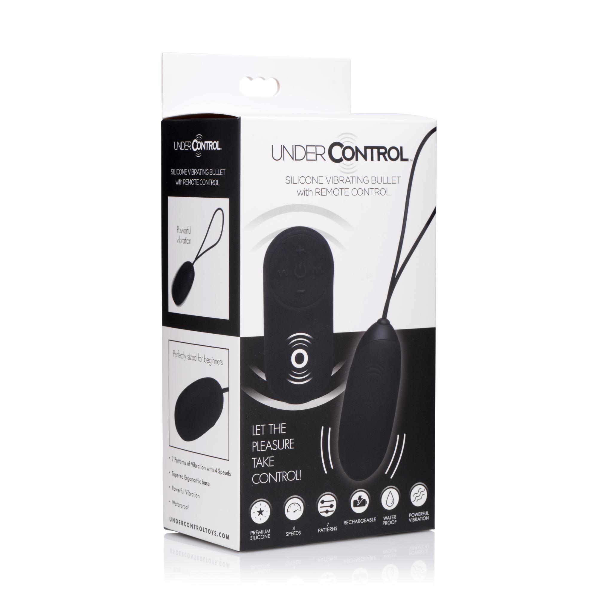 Under Control Silicone Vibrating Bullet with Remote Control - Buy At Luxury Toy X - Free 3-Day Shipping