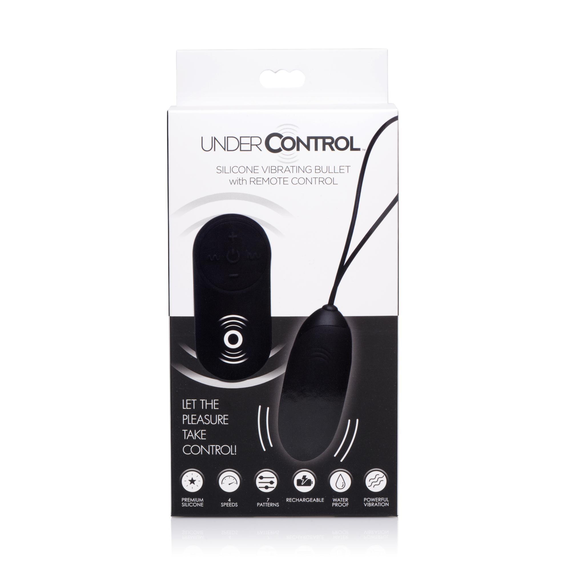 Under Control Silicone Vibrating Bullet with Remote Control - Buy At Luxury Toy X - Free 3-Day Shipping