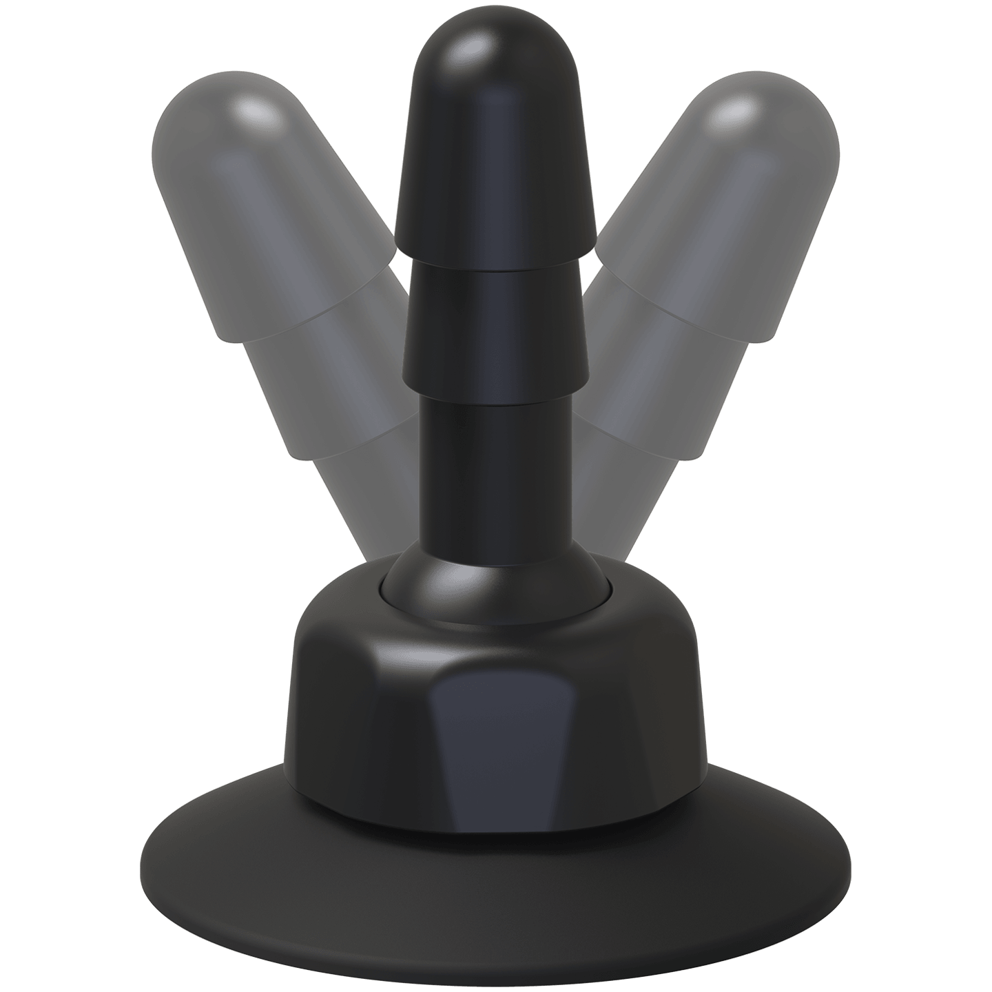 Vac U Lock Deluxe 360 Swivel Suction Cup Plug Black - Buy At Luxury Toy X - Free 3-Day Shipping