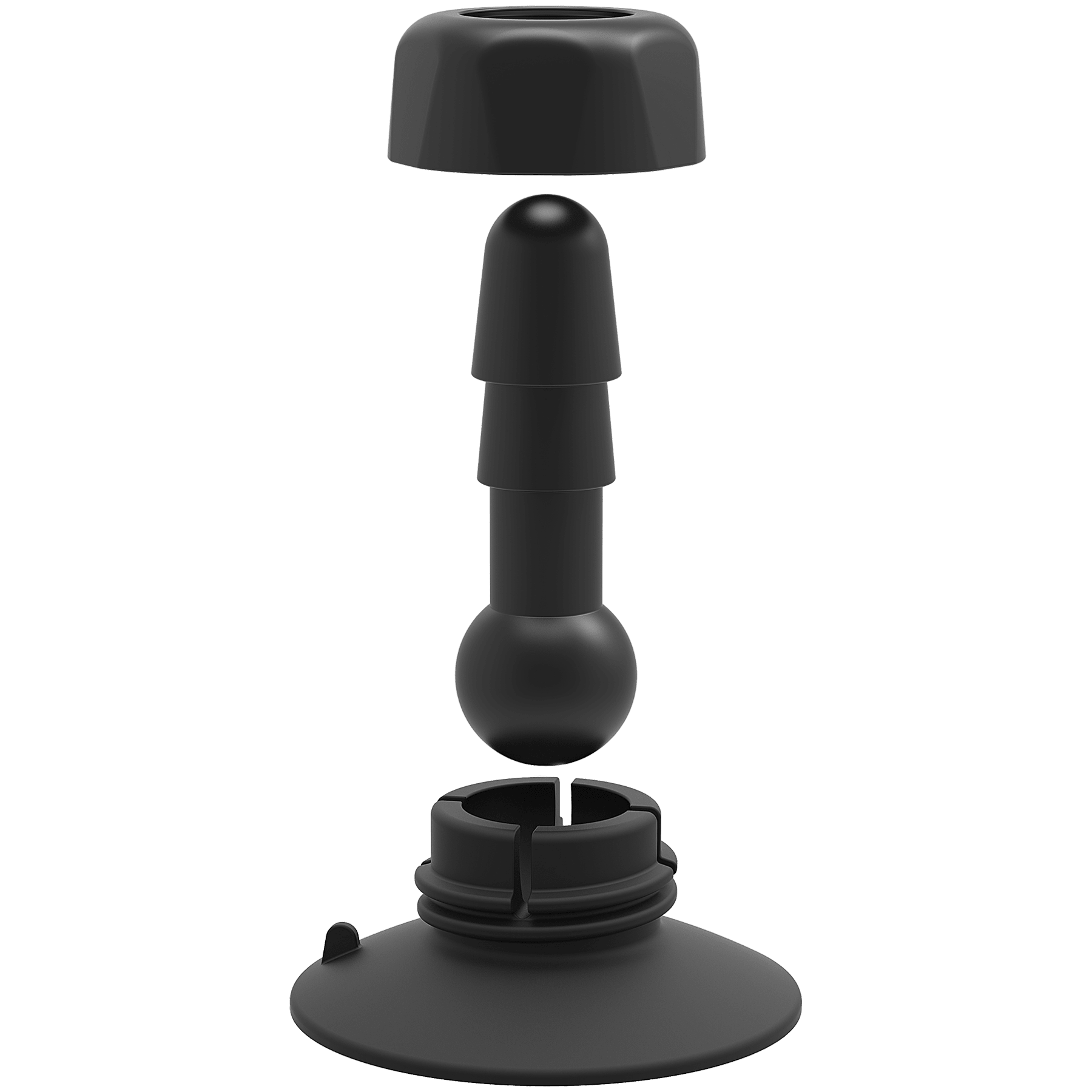 Vac U Lock Deluxe 360 Swivel Suction Cup Plug Black - Buy At Luxury Toy X - Free 3-Day Shipping