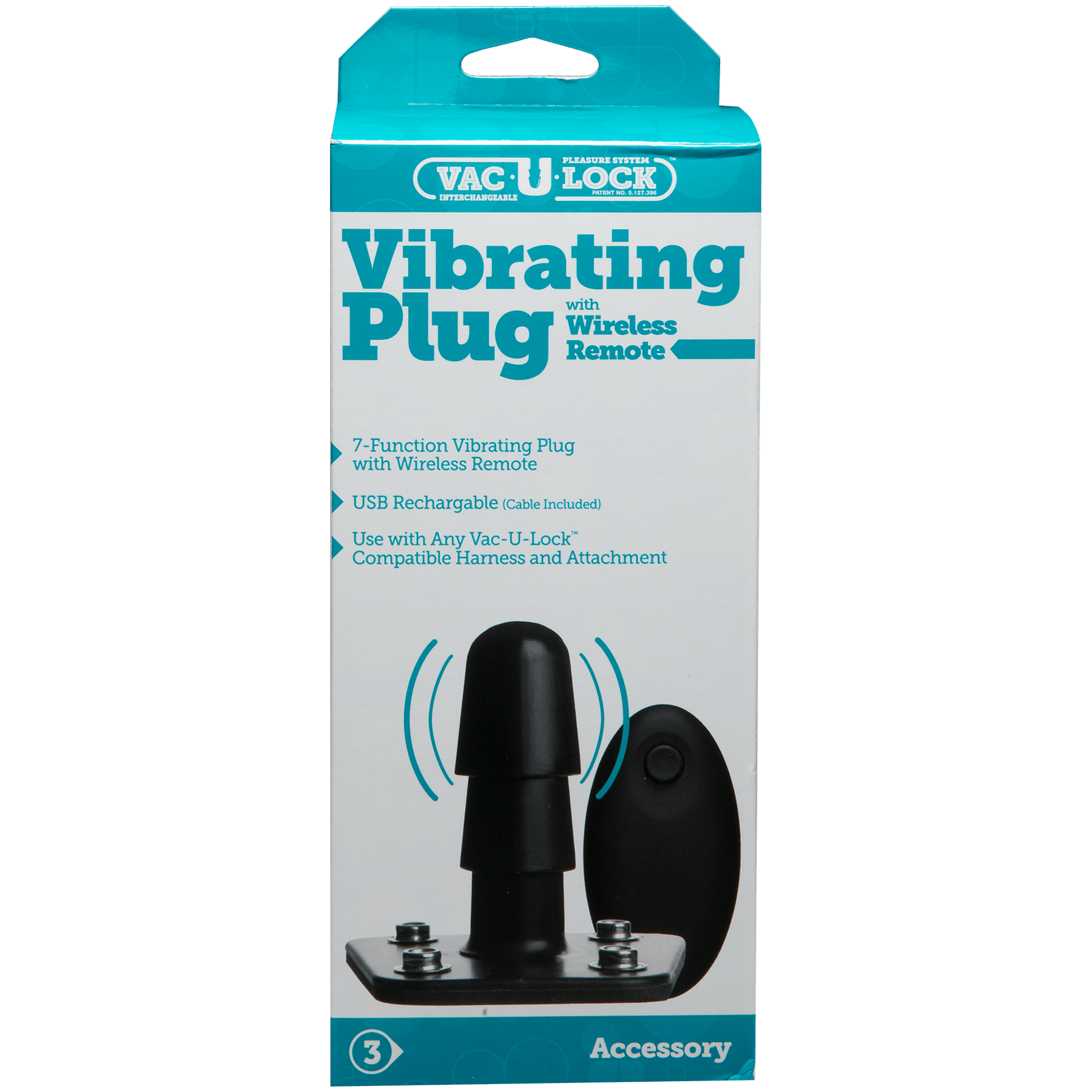 Vac-U-Lock Vibrating Plug with Wireless Remote - Buy At Luxury Toy X - Free 3-Day Shipping