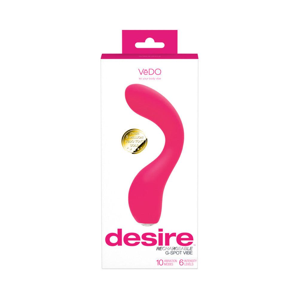 VeDo Desire Rechargeable Silicone G-Spot Vibrator - Buy At Luxury Toy X - Free 3-Day Shipping