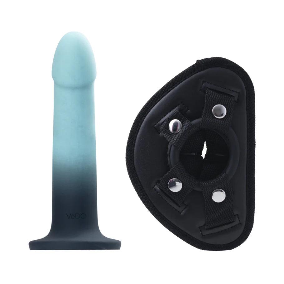 VeDO Duo Silicone Dildo with Harness - Buy At Luxury Toy X - Free 3-Day Shipping