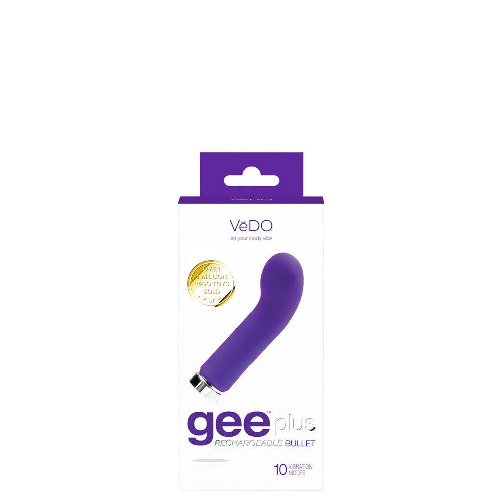 VeDO Gee Plus Rechargeable Silicone Bullet Vibrator - Buy At Luxury Toy X - Free 3-Day Shipping