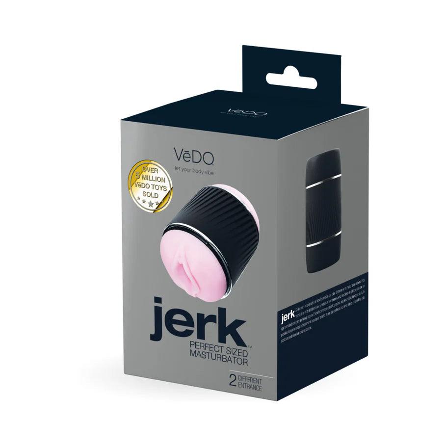 VeDO Jerk Masturbation Sleeve Black with Pink Sleeve - Buy At Luxury Toy X - Free 3-Day Shipping