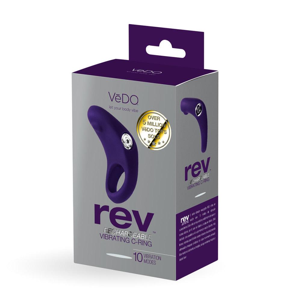 VeDo Rev Silicone Rechargeable Vibrating Cock Ring - Buy At Luxury Toy X - Free 3-Day Shipping