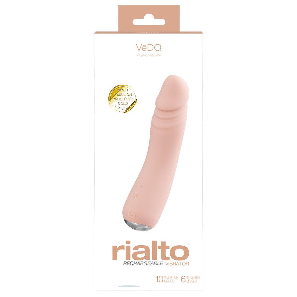 VeDO Rialto Silicone Rechargeable Realistic Vibrator - Buy At Luxury Toy X - Free 3-Day Shipping