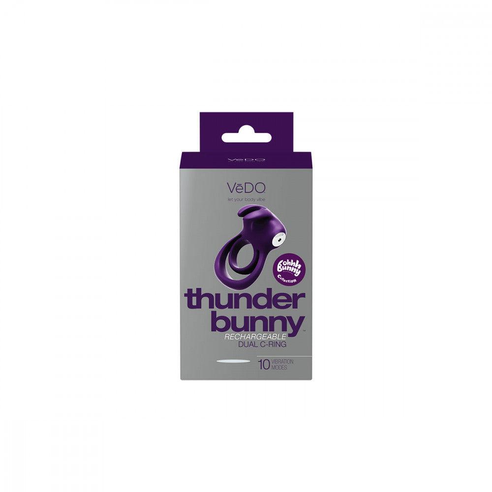 VeDO Thunder Bunny Rechargeable Silicone Dual Cock Ring - Buy At Luxury Toy X - Free 3-Day Shipping