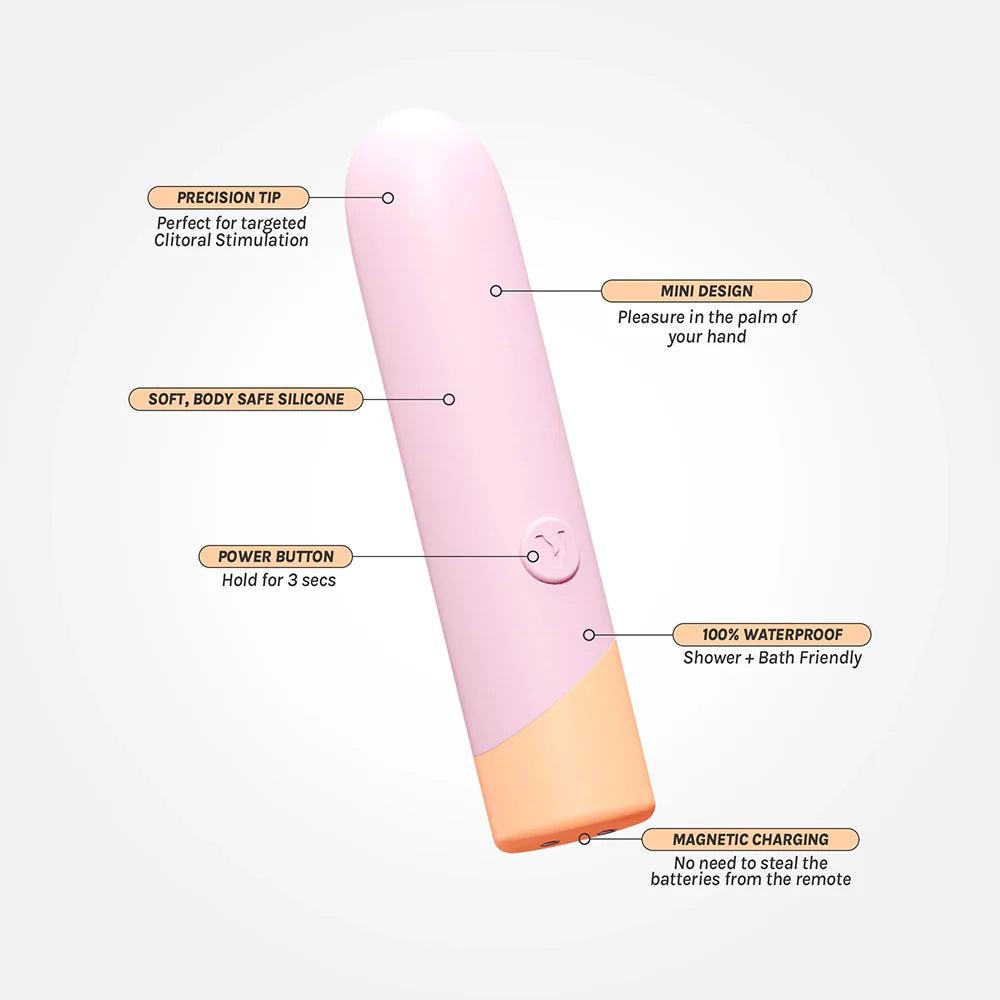 VUSH Peachy Bullet Vibrator - Buy At Luxury Toy X - Free 3-Day Shipping