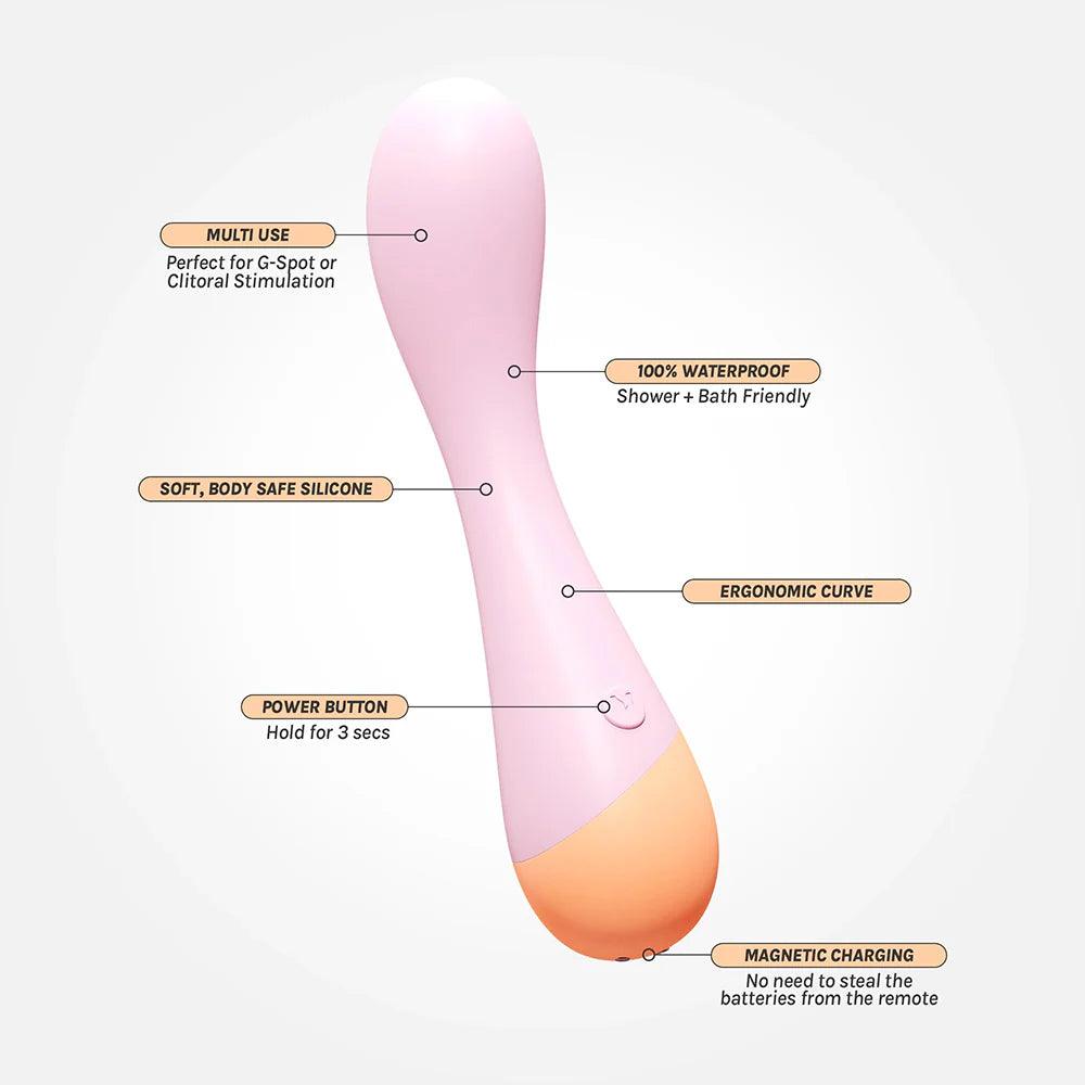 VUSH Peachy G Spot Vibrator - Buy At Luxury Toy X - Free 3-Day Shipping