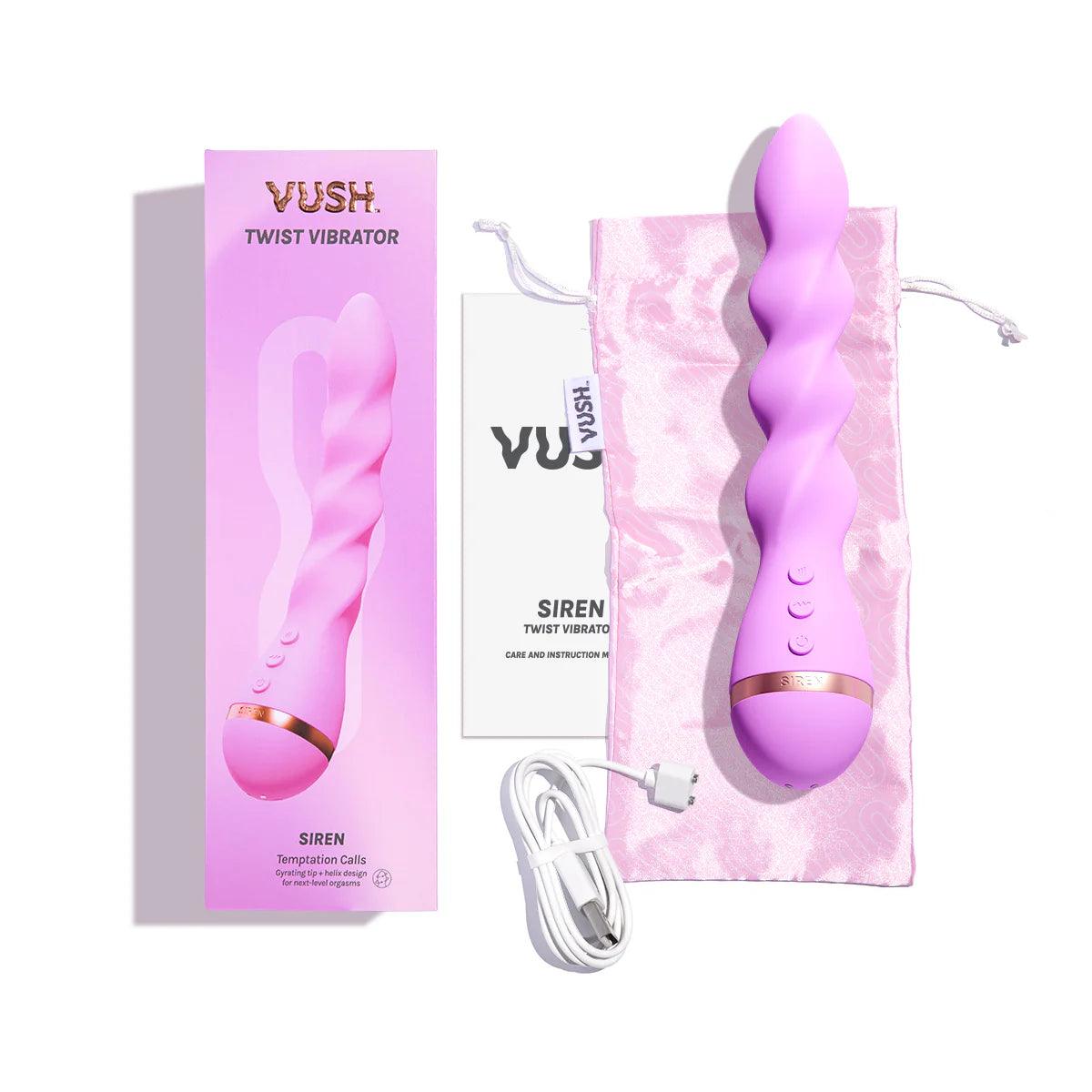 VUSH Siren Twist Vibrator - Buy At Luxury Toy X - Free 3-Day Shipping