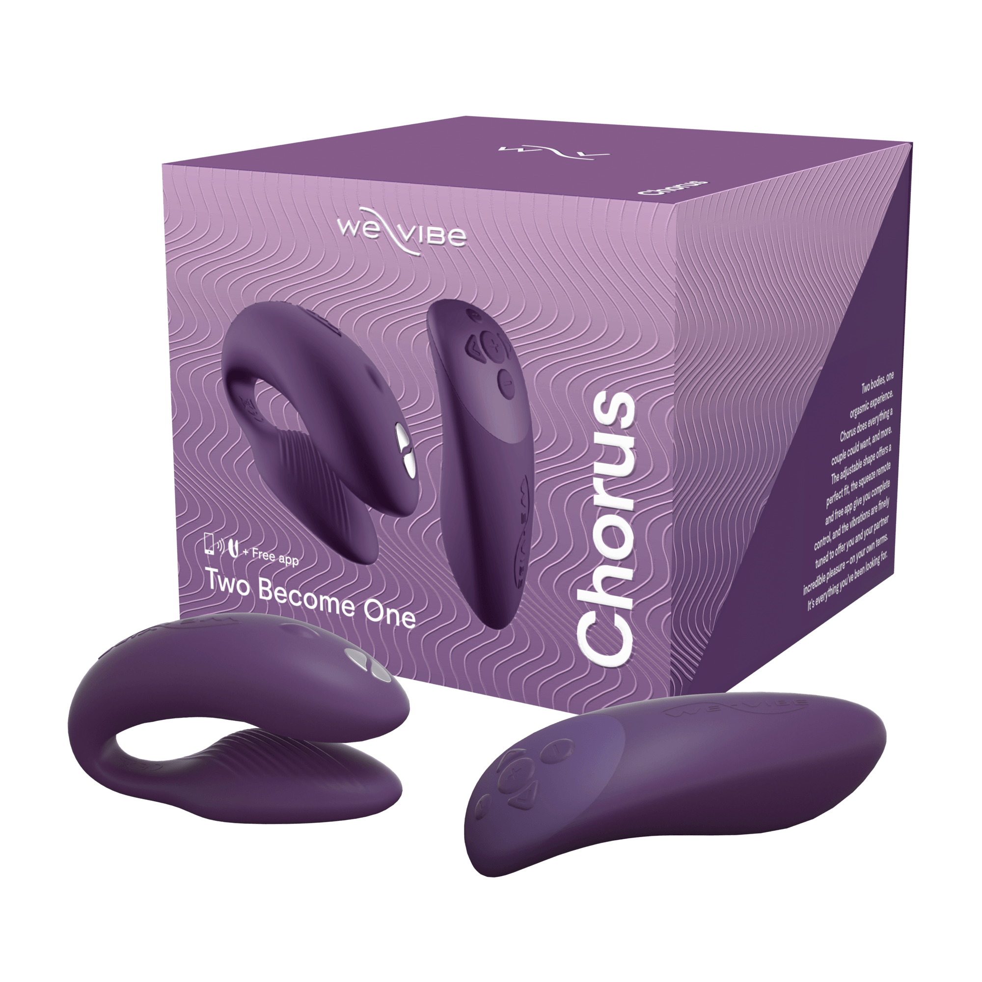 We-Vibe Chorus Rechargeable Couples Vibrator with Squeeze Control - Buy At Luxury Toy X - Free 3-Day Shipping