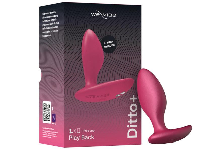 We-Vibe Ditto+ App Compatible Vibrating Rechargeable Silicone Butt Plug with Remote Control - Buy At Luxury Toy X - Free 3-Day Shipping