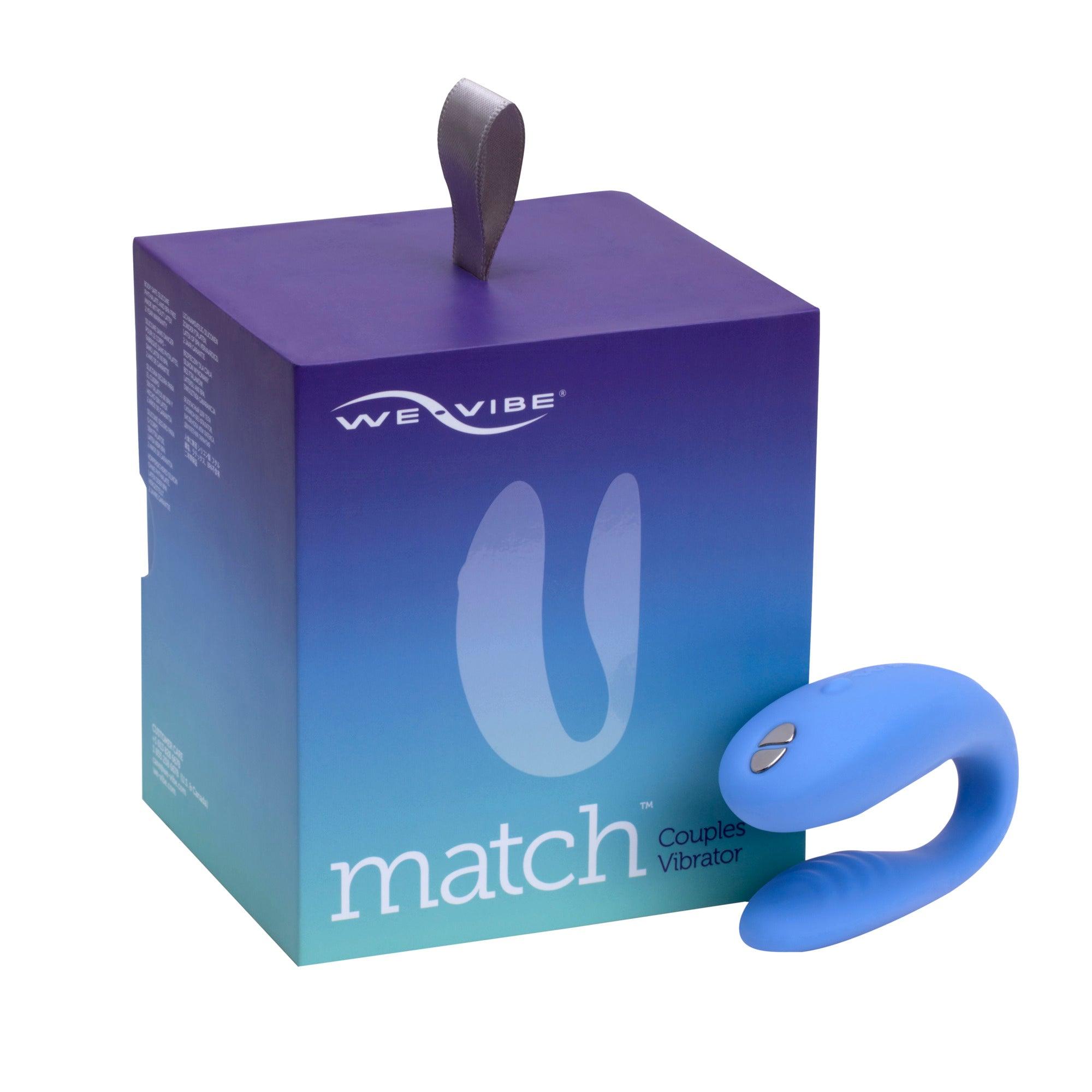 We-Vibe Match Rechargeable Silicone Couples Vibrator with Remote Control - Buy At Luxury Toy X - Free 3-Day Shipping