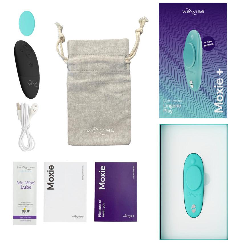 We-Vibe Moxie+ Wearable Rechargeable Silicone Panty Vibe Clitoral Stimulator w/ Remote - Buy At Luxury Toy X - Free 3-Day Shipping