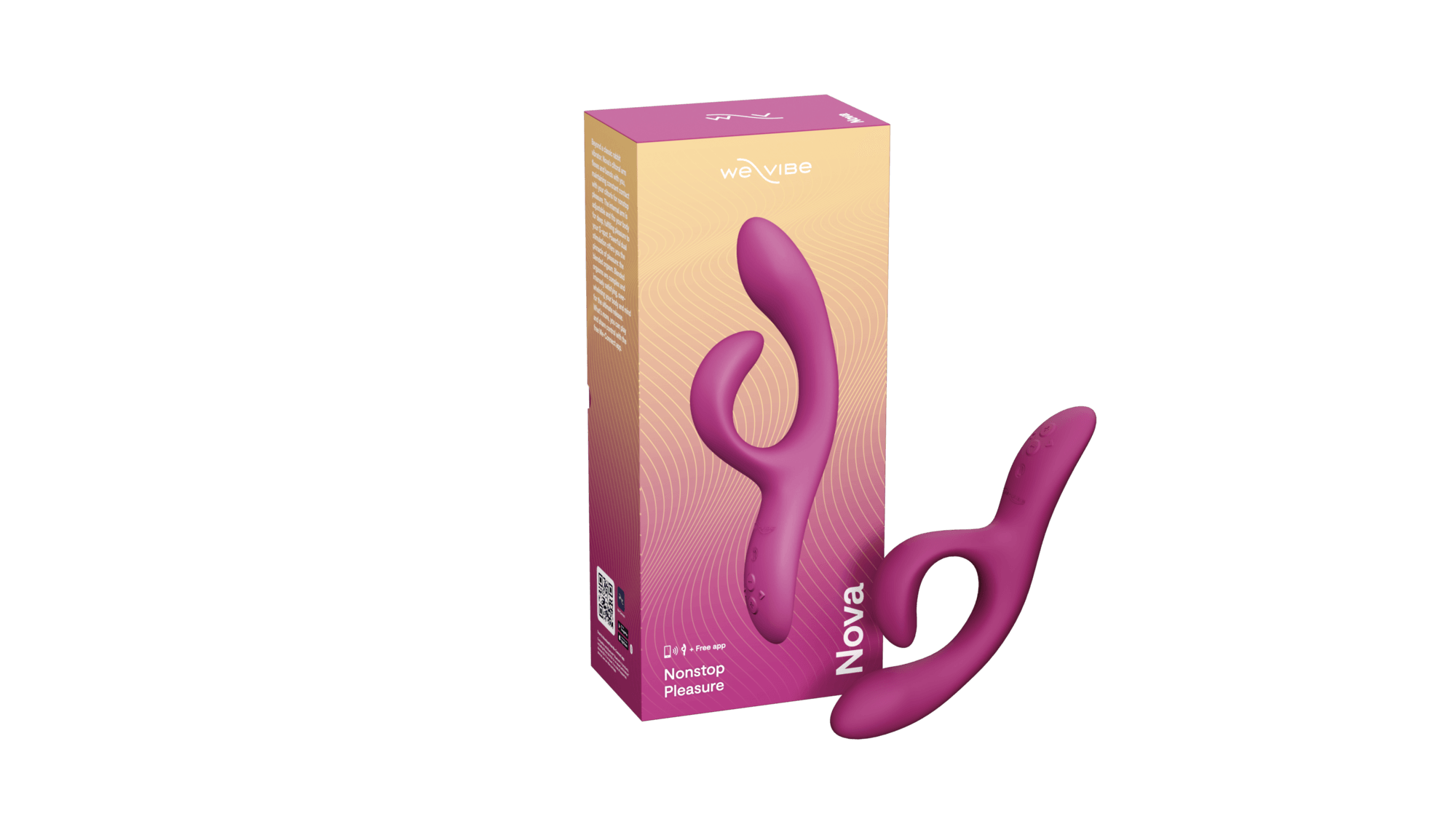 We-Vibe Nova 2 Rechargeable Silicone Rabbit Vibrator - Buy At Luxury Toy X - Free 3-Day Shipping