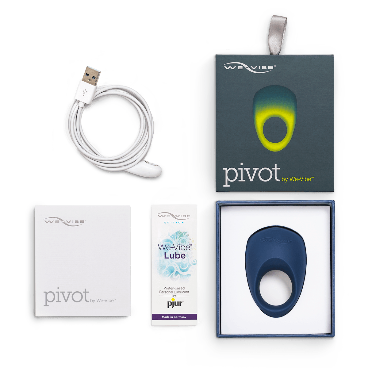 We-Vibe Pivot Rechargeable Silicone Vibrating Cock Ring - Buy At Luxury Toy X - Free 3-Day Shipping