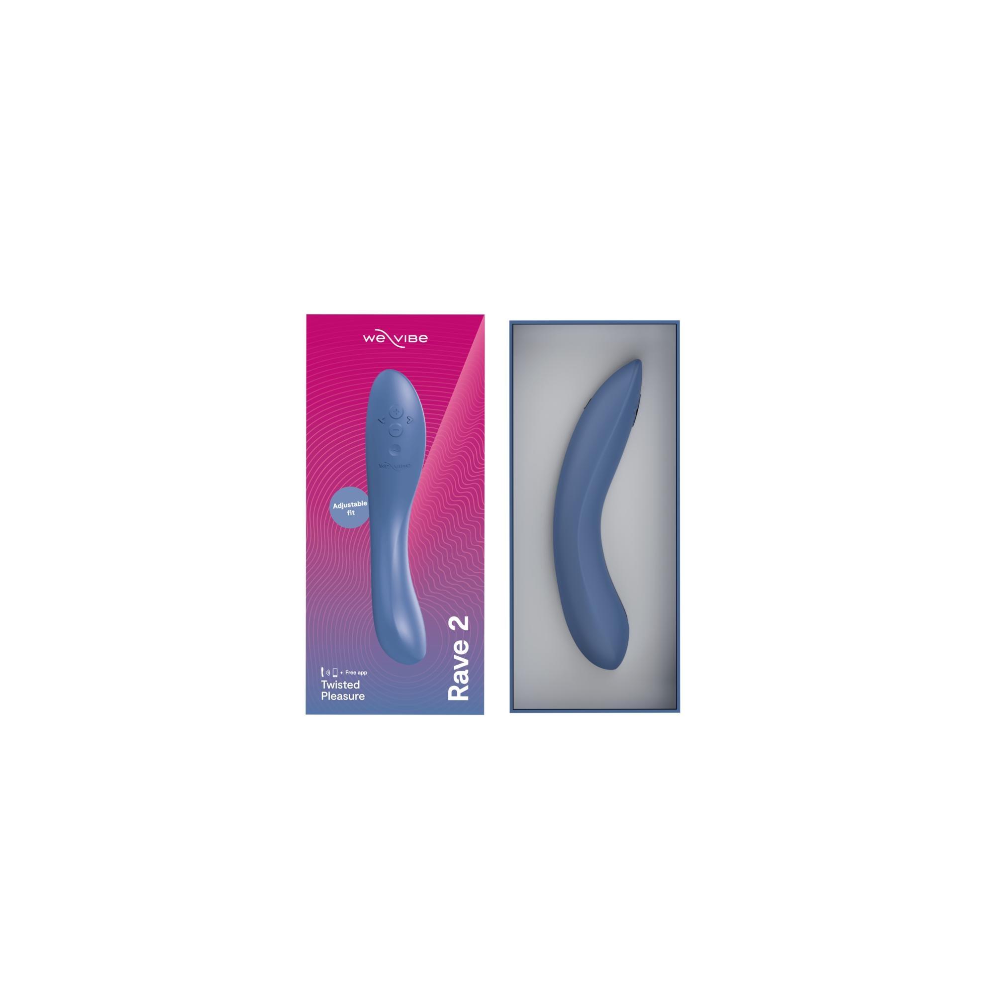 We-Vibe Rave 2 Twisted Pleasure Rechargeable Silicone G-Spot Vibrator - Buy At Luxury Toy X - Free 3-Day Shipping