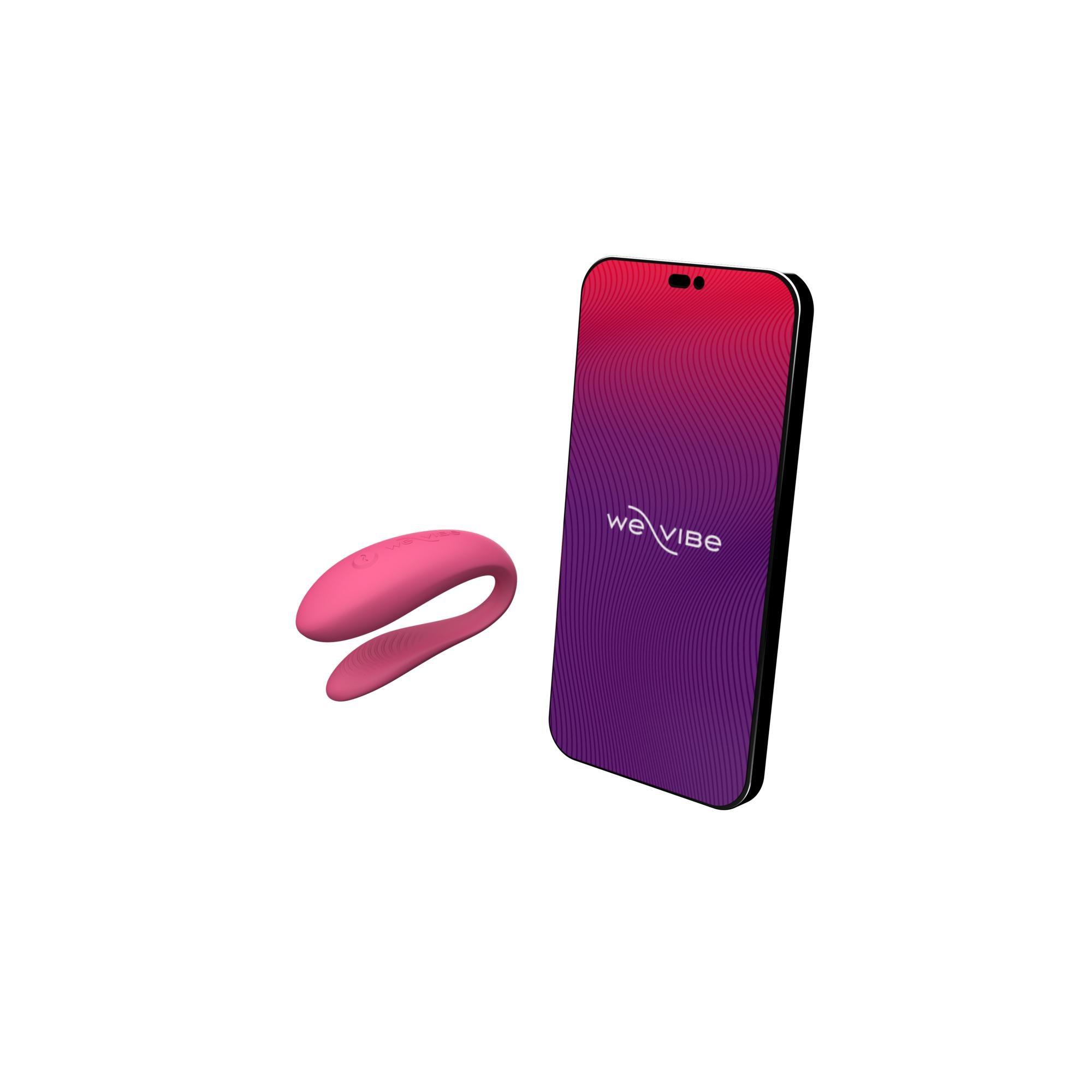 We-Vibe Sync Lite App Control Rechargeable Silicone Couples Vibrator - Buy At Luxury Toy X - Free 3-Day Shipping