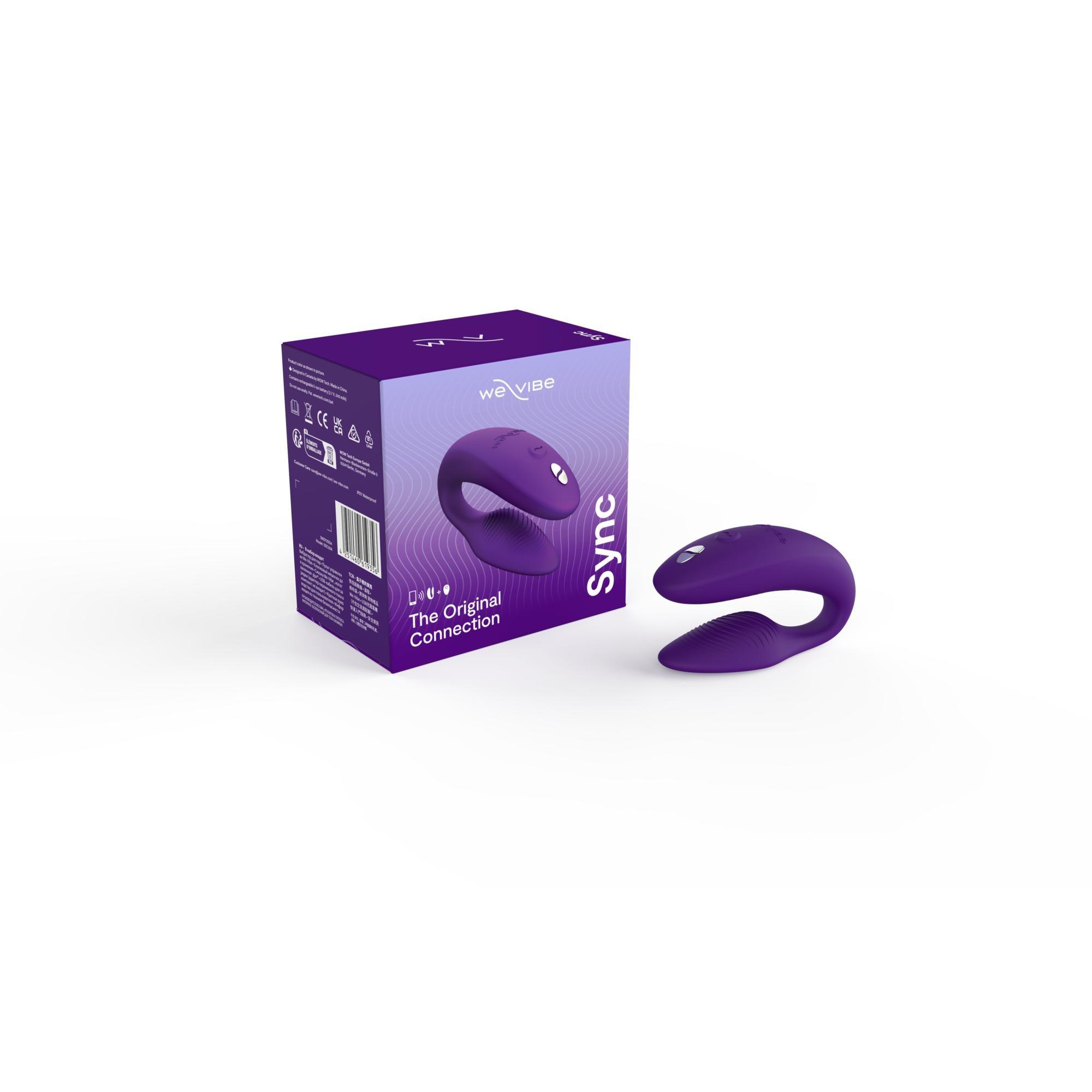 We-Vibe Sync Rechargeable Silicone Couples Vibrator with Remote Control - Buy At Luxury Toy X - Free 3-Day Shipping