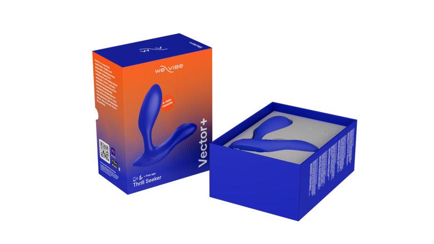 We-Vibe Vector+ Rechargeable Silicone Vibrating Prostate Massager with Remote Control - Buy At Luxury Toy X - Free 3-Day Shipping