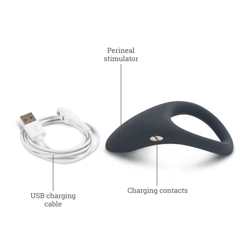 We-Vibe Verge Rechargeable Silicone Vibrating Perineum Cock Ring - Buy At Luxury Toy X - Free 3-Day Shipping