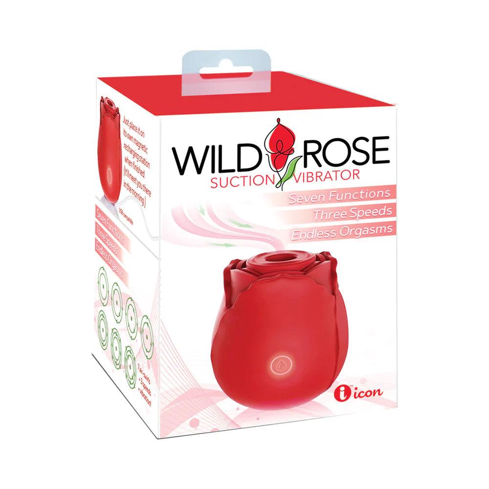 Wild Rose Classic Rechargeable Silicone Clitoral Stimulator with Suction - Buy At Luxury Toy X - Free 3-Day Shipping