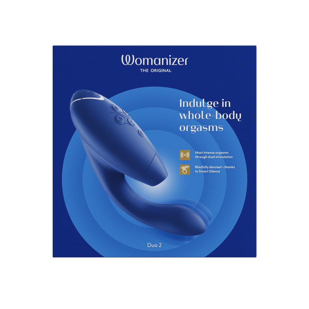 Womanizer Duo 2 Silicone Rechargeable Clitoral and G-Spot Stimulator - Buy At Luxury Toy X - Free 3-Day Shipping