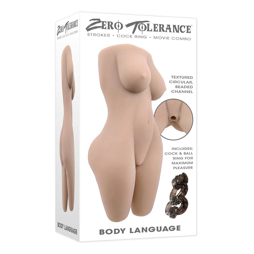 Zero Tolerance Body Language Stroker TPE - Buy At Luxury Toy X - Free 3-Day Shipping