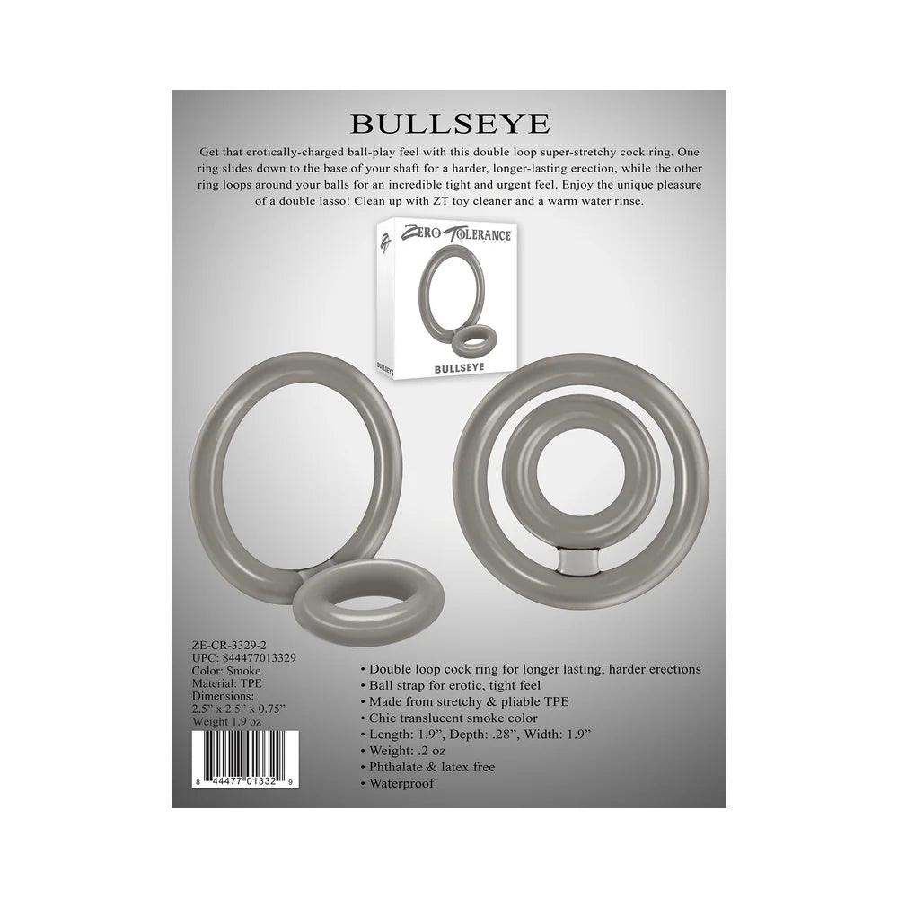 Zero Tolerance Bullseye Dual Ring Cockring Smoke - Buy At Luxury Toy X - Free 3-Day Shipping