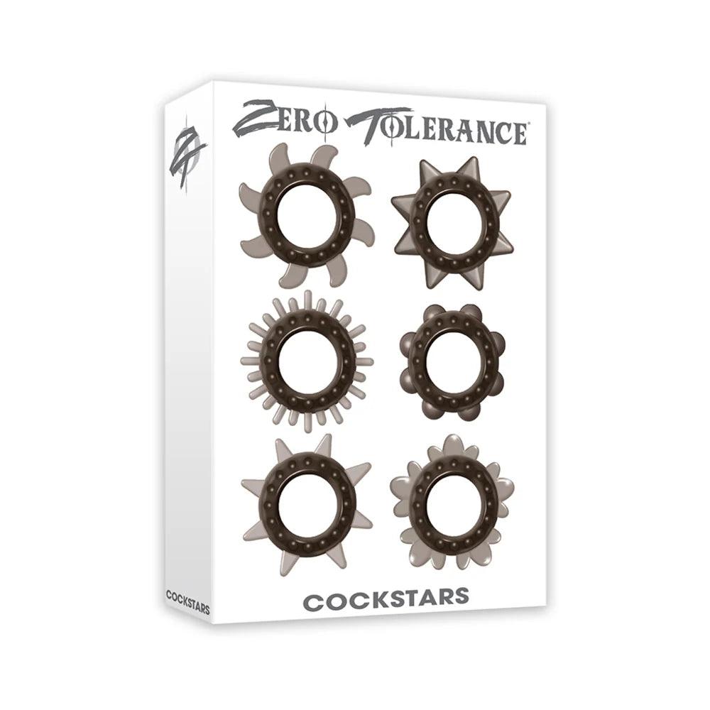 Zero Tolerance Cockstars 6-Piece Cockring Set Smoke - Buy At Luxury Toy X - Free 3-Day Shipping