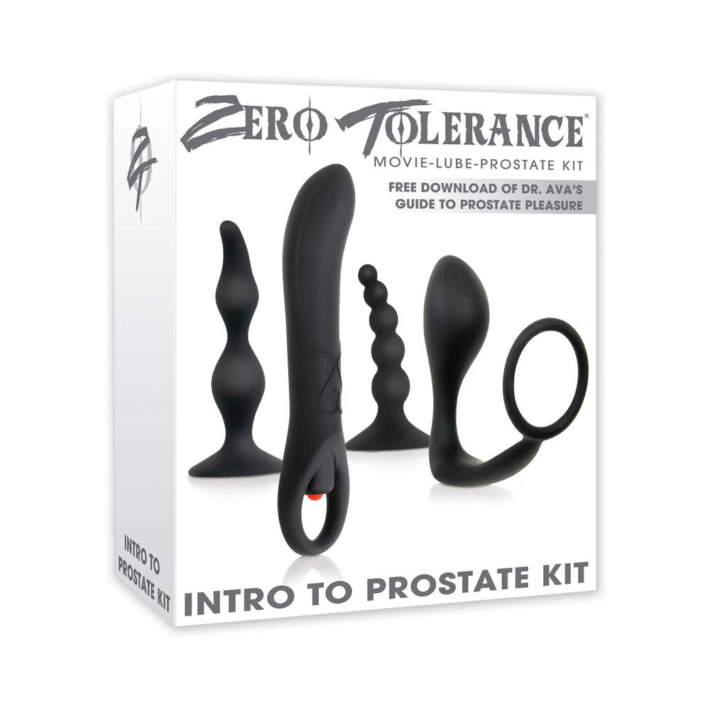 Zero Tolerance Intro To Prostate Kit 4-Piece Anal Play Set With DVD - Buy At Luxury Toy X - Free 3-Day Shipping