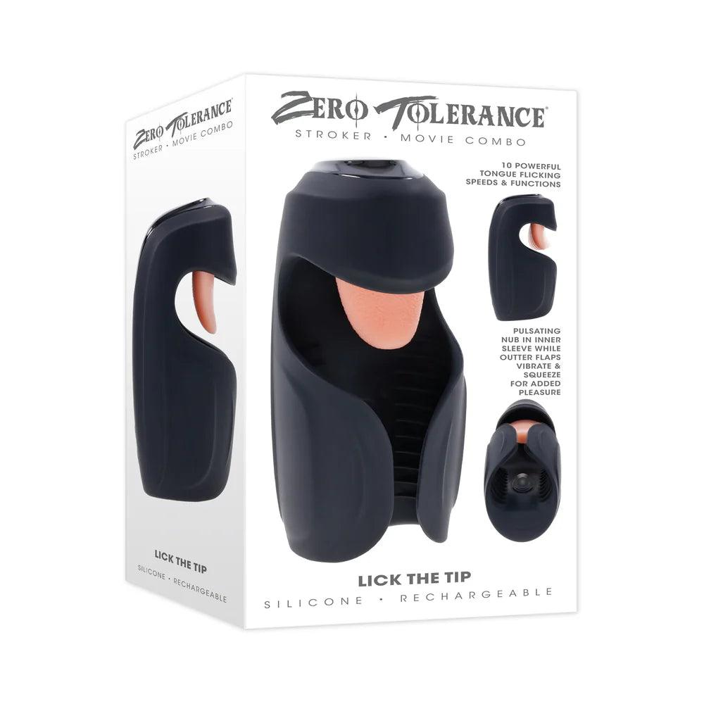 Zero Tolerance Lick The Tip Rechargeable Vibrating Thumping Stroker Silicone - Buy At Luxury Toy X - Free 3-Day Shipping