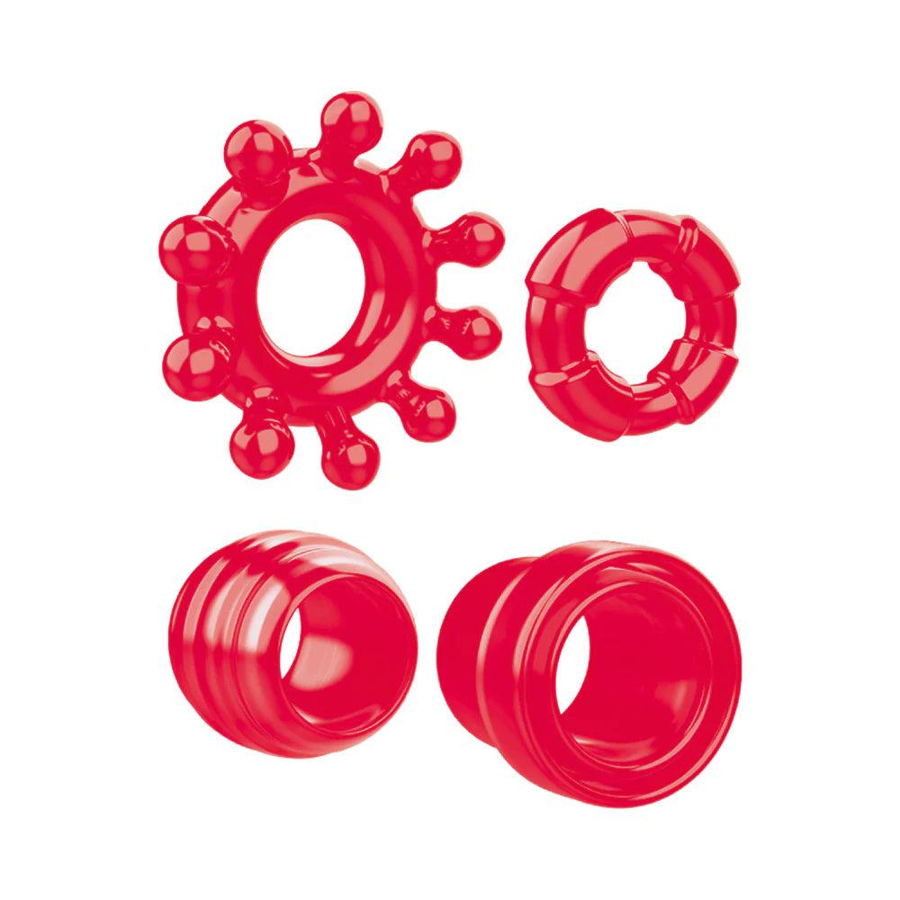 Zero Tolerance Ring The Alarm 4-Piece Cockring Set - Buy At Luxury Toy X - Free 3-Day Shipping