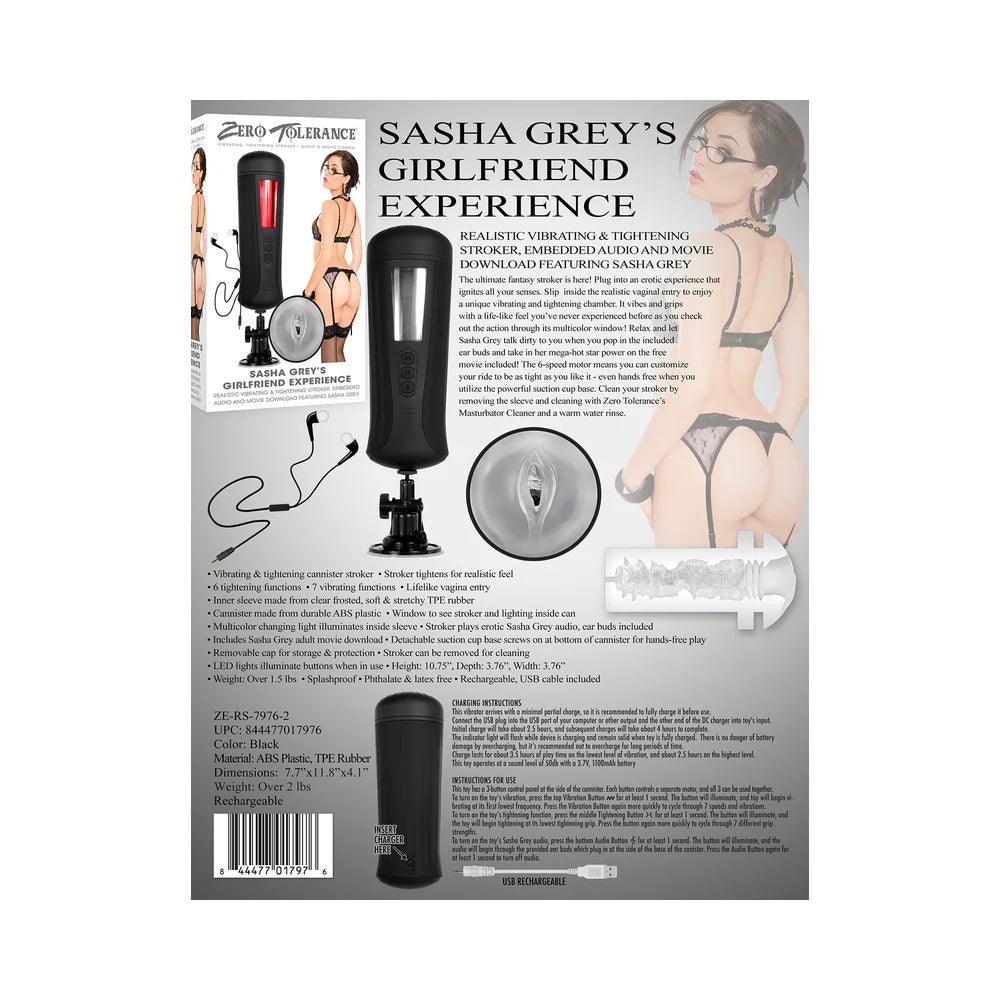 Zero Tolerance Sasha Grey's Girlfriend Experience Vibrating & Tightening Stroker - Buy At Luxury Toy X - Free 3-Day Shipping