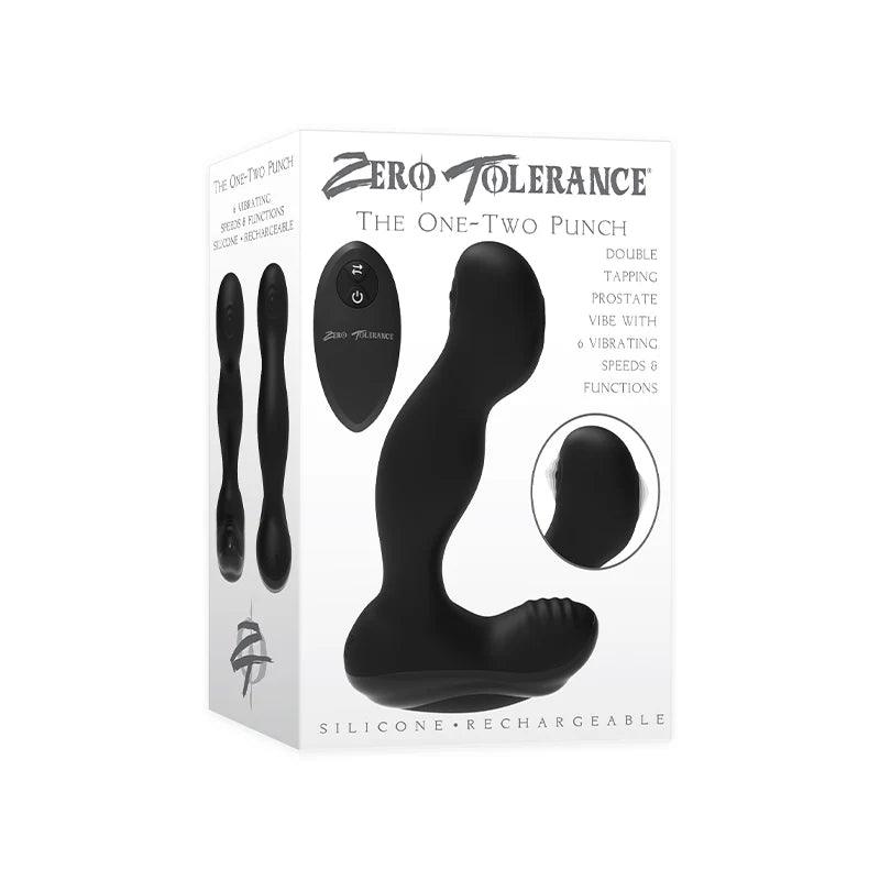 Zero Tolerance The One-Two Punch Vibrating Tapping Silicone Prostate Massager - Buy At Luxury Toy X - Free 3-Day Shipping