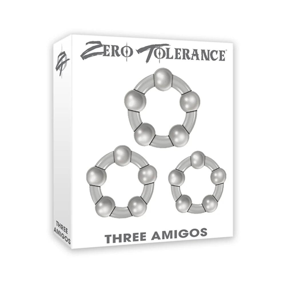 Zero Tolerance Three Amigos 3-Piece Cockring Set - Buy At Luxury Toy X - Free 3-Day Shipping