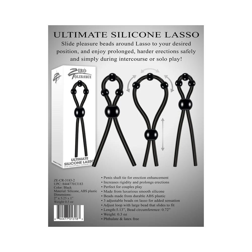 Zero Tolerance Ultimate Silicone Lasso Adjustable Cockring - Buy At Luxury Toy X - Free 3-Day Shipping