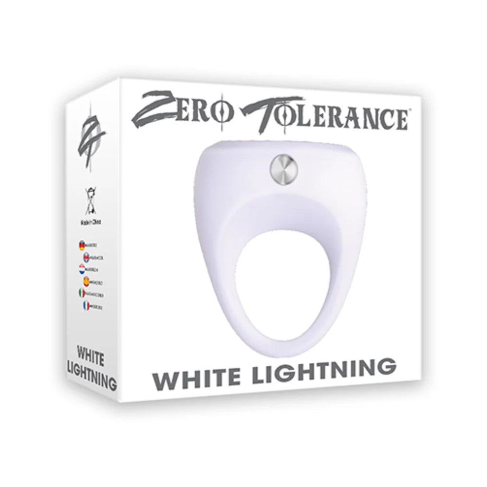 Zero Tolerance White Lightning Vibrating Silicone Cockring - Buy At Luxury Toy X - Free 3-Day Shipping