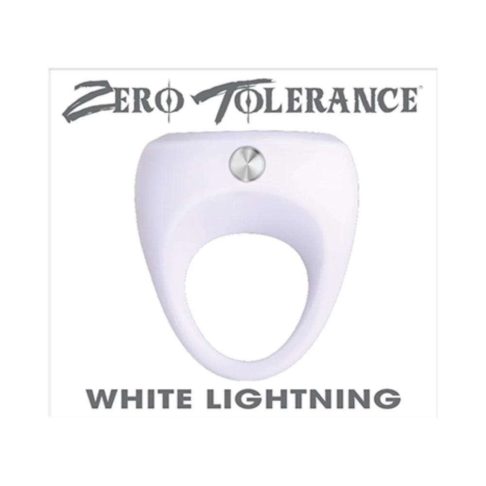 Zero Tolerance White Lightning Vibrating Silicone Cockring - Buy At Luxury Toy X - Free 3-Day Shipping