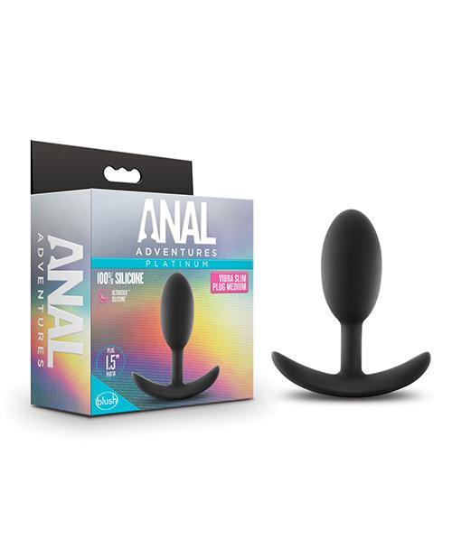 Anal Adventures Platinum Silicone Vibra Slim Butt Plug - Buy At Luxury Toy X - Free 3-Day Shipping