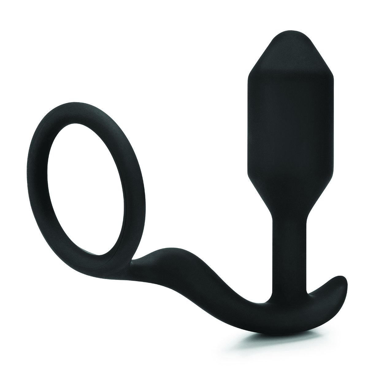 b-Vibe Snug & Tug Weighted Silicone Anal Plug with Cockring - Buy At Luxury Toy X - Free 3-Day Shipping