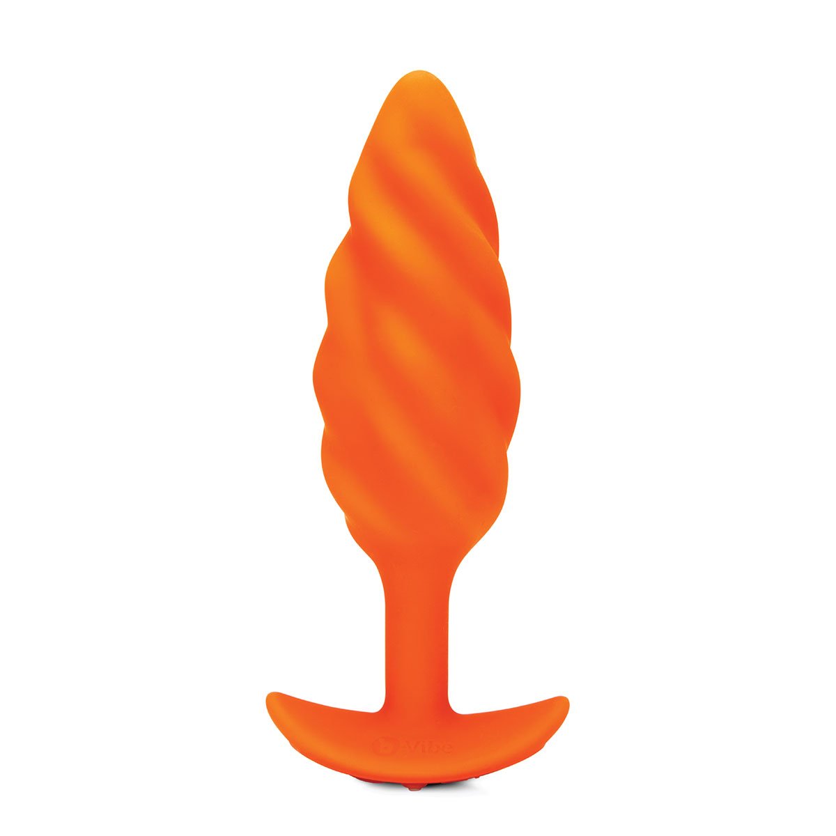 B-Vibe Texture Plug Swirl Orange Medium - Buy At Luxury Toy X - Free 3-Day Shipping