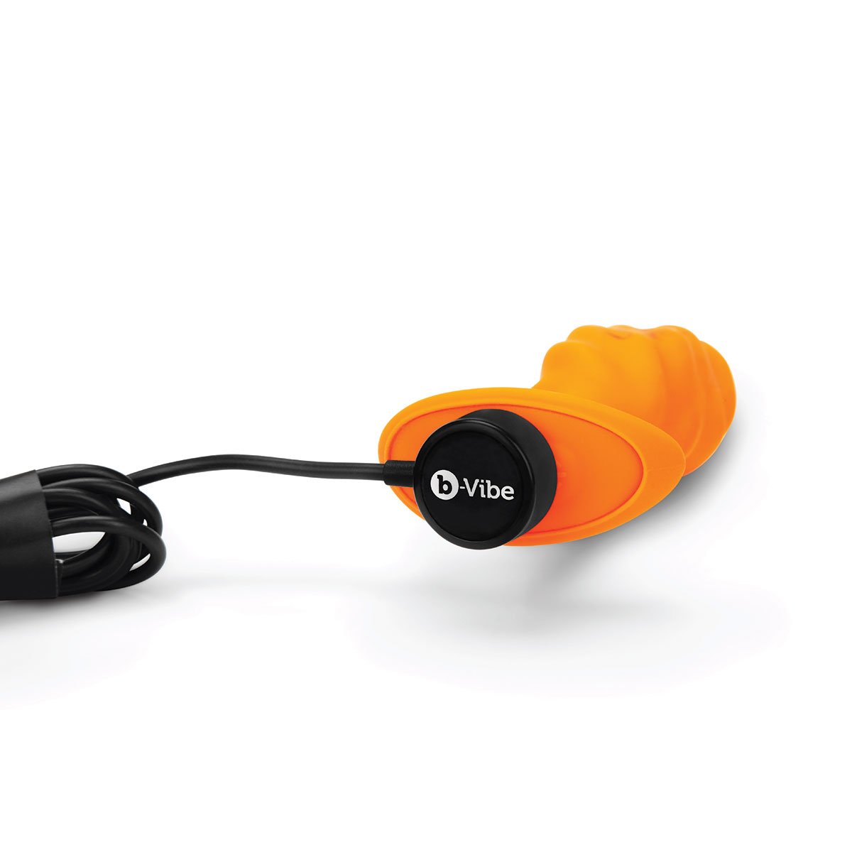 B-Vibe Texture Plug Swirl Orange Medium - Buy At Luxury Toy X - Free 3-Day Shipping