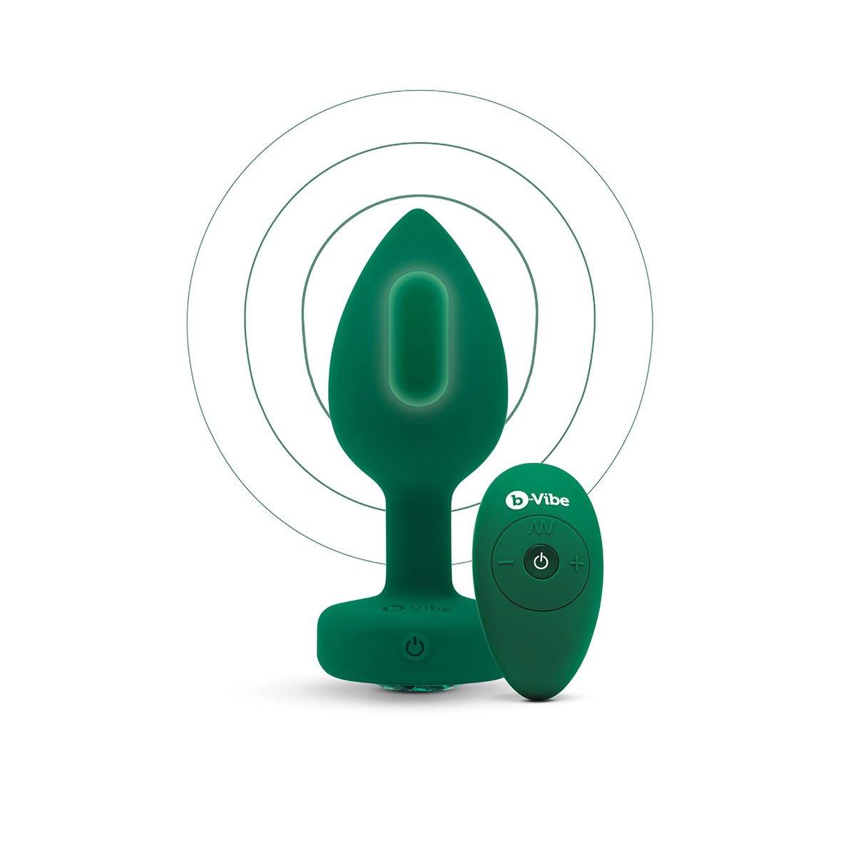 B-Vibe Vibrating Jewel Plug Medium/Large - Buy At Luxury Toy X - Free 3-Day Shipping